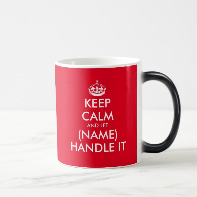 Funny Keep Calm color changing morphing mug (Right)