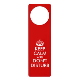 Funny Keep Calm do not disturb door hangers