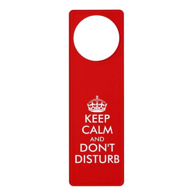Funny Keep Calm do not disturb door hangers (Front)