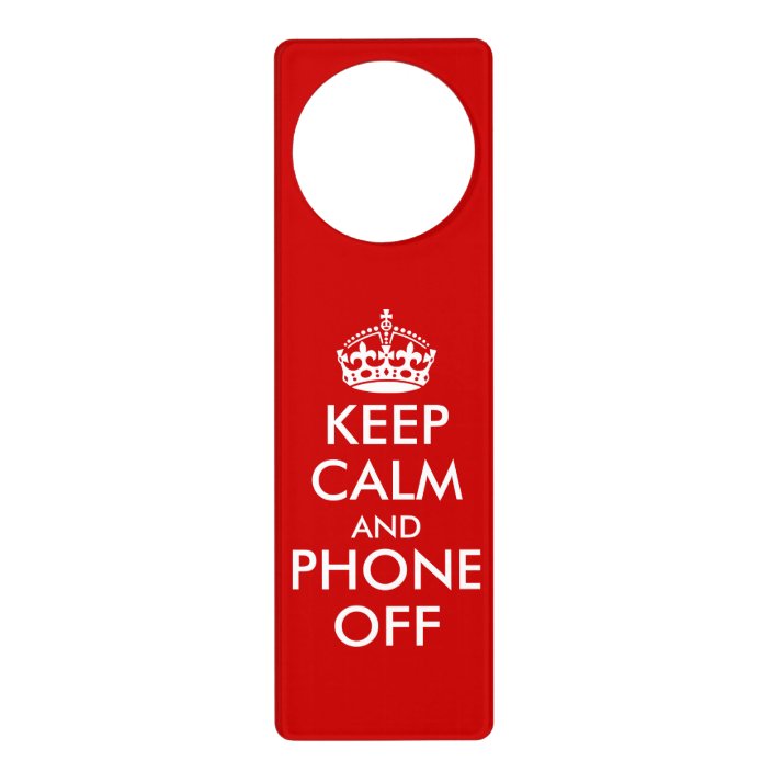Funny keep calm door hangers for office zazzle