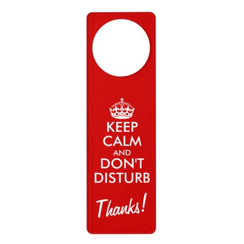 Funny Keep Calm please do not disturb door hangers