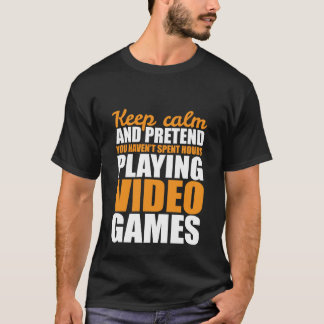 Funny Keep Calm T-shirt For Gamers Video Games