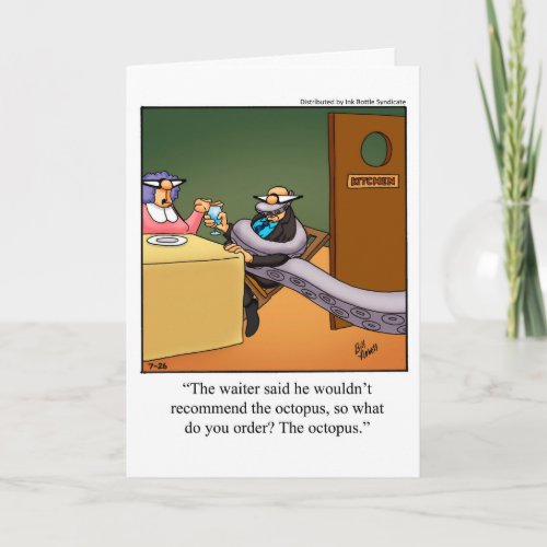 Funny Keep In Touch Blank Greeting Card