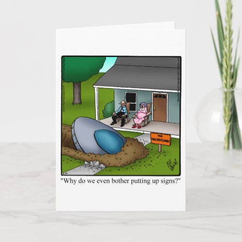 Funny Keeping In Touch Greeting Card