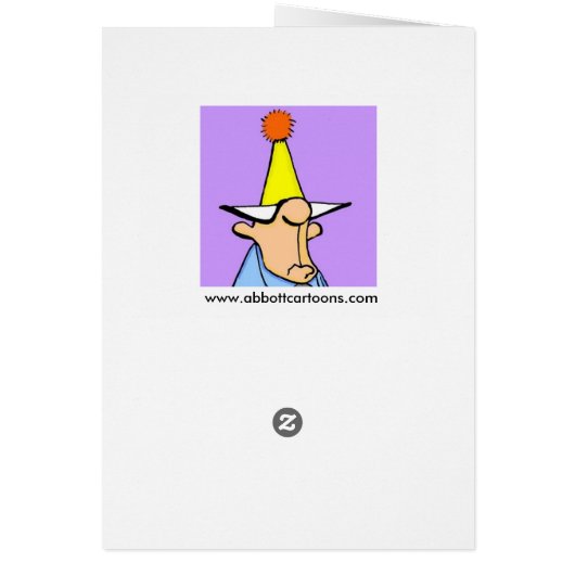 Funny Keeping In Touch Humor Card (Back)