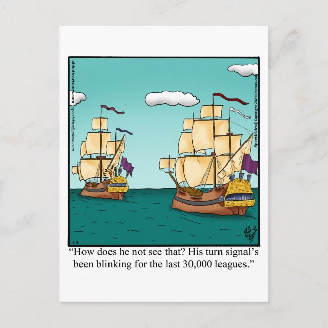 Funny Keeping In Touch Humor Postcard (Front)