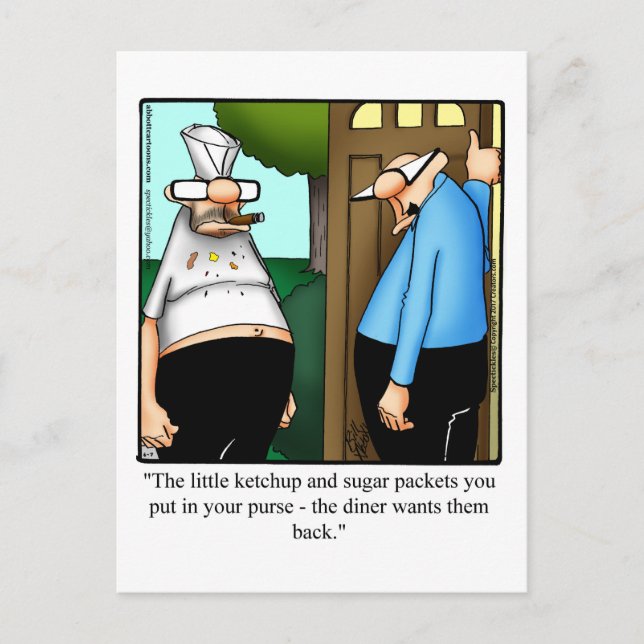 Funny Keeping In Touch Humor Postcard (Front)