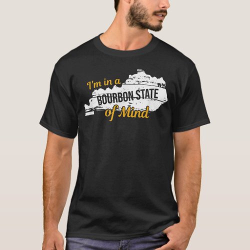 Funny Kentucky Bourbon State of Mind Derby T_Shirt