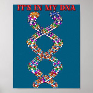 Funny Ker Player Texas Holdem Casino Ker  Poster