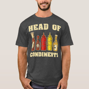 Head Of Condiments Ketchup Mustard Relish Funny' Men's Premium T