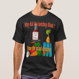 Funny ketchup vegetable fashion veggie tee 