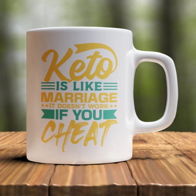 Funny Keto Diet Cheating Quote  Coffee Mug (Funny Keto Diet Cheating Quote Coffee Mug)