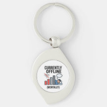 Funny Key Chain | Digital Detox Humor