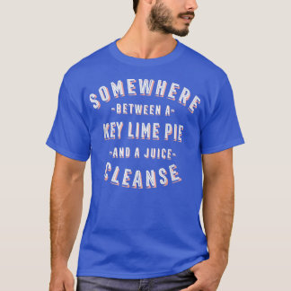 Funny Key Lime Pie and a Juice Cleanse Pie Lover V T-Shirt