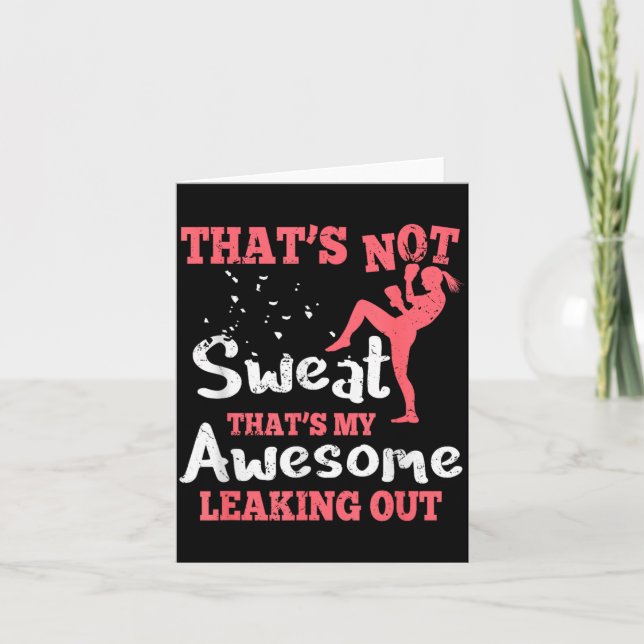Funny Kick Boxing Card (Front)