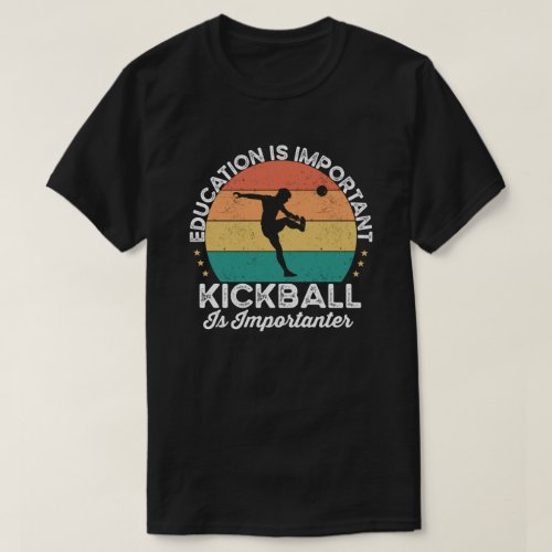 Funny Kickball Coach Saying Retro Tournament T_Shirt