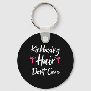 Funny Kickboxing Art For Men Women Kickboxer Conta Keychain