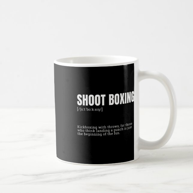 Funny Kickboxing Enthusiast Dictionary Definition  Coffee Mug (Right)