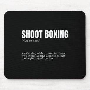 Funny Kickboxing Enthusiast Dictionary Definition Mouse Pad