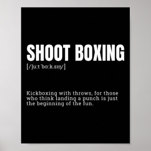 Funny Kickboxing Enthusiast Dictionary Definition Poster