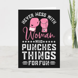 Funny Kickboxing For Men Women Kickboxer Workout E Card