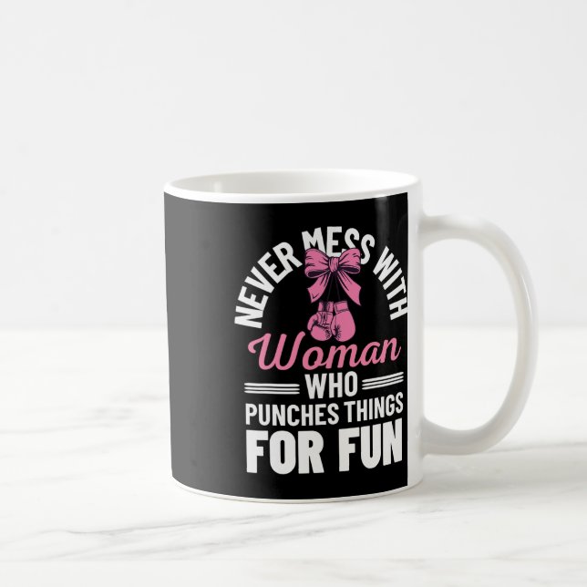 Funny Kickboxing For Men Women Kickboxer Workout E Coffee Mug (Right)