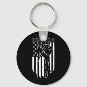 Funny Kickboxing For Men Women Kickboxer Workout E Keychain