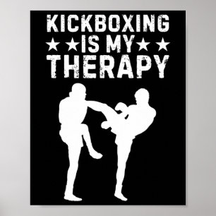 Funny Kickboxing For Men Women Kickboxer Workout E Poster