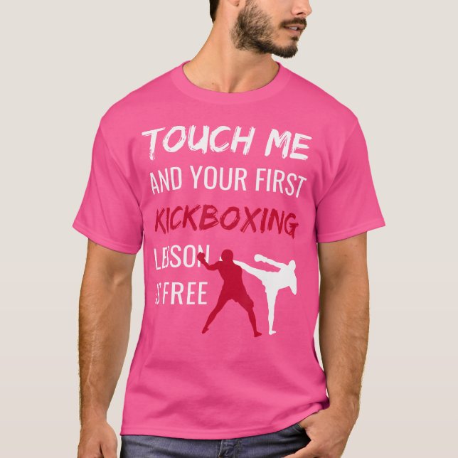 Funny Kickboxing Kick Boxing Sensei T-Shirt (Front)
