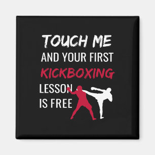 Funny Kickboxing Kick Boxing Sensei T Shirt Gift Magnet