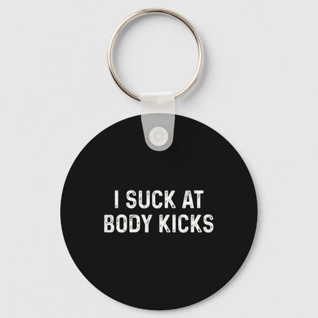 Funny Kickboxing Muay Thai Body Kicks  Keychain (Front)
