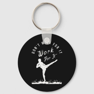 Funny Kickboxing Outfit For A Kickboxer _3 Keychain
