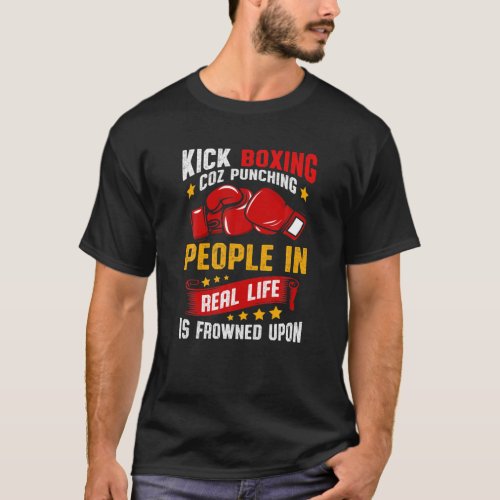 Funny Kickboxing T_Shirt