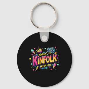 Funny Kickin' It With My Kinfolk Family Reunion Su Keychain