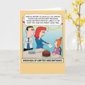 Funny Kid of Lawyers Birthday Card (Yellow Flower)