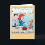 Funny Kid of Lawyers Birthday Card<br><div class="desc">Here's a funny birthday card featuring a little girl whose lawyer parents are taking the proper legal steps prior to the extinguishing of the birthday candles.

Thanks for choosing this original design by © Chuck Ingwersen. I post cartoons every day on Instagram: https://www.instagram.com/captainscratchy</div>