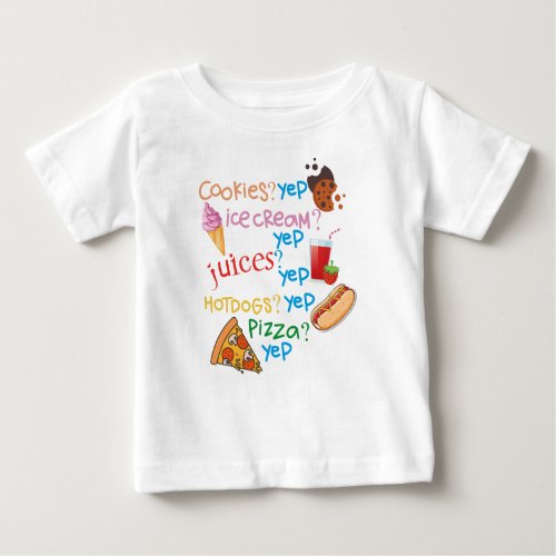 Funny Kid Sayings for Birthday Boys and Girls Baby T_Shirt