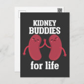 Funny Kidney Donor Recipient Surgery Postcard (Front/Back)