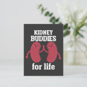 Funny Kidney Donor Recipient Surgery Postcard (Standing Front)