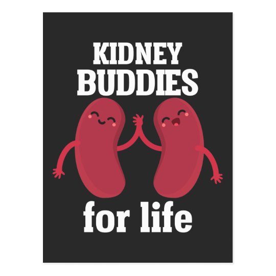 Funny Kidney Donor Recipient Surgery Postcard