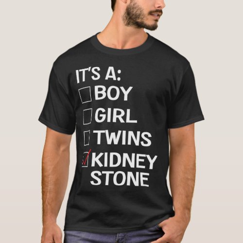 Funny Kidney Stone Meme Urology Joke Survivor  T_Shirt