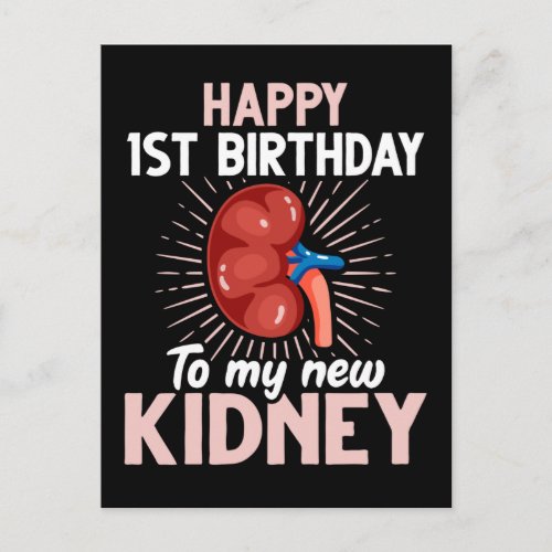 Funny Kidney Transplant Anniversary Postcard
