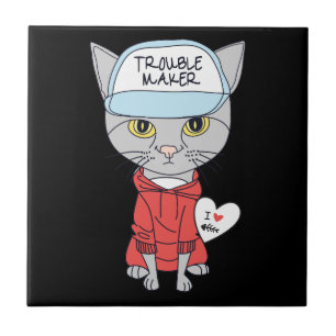 Funny kids-4 ceramic tile