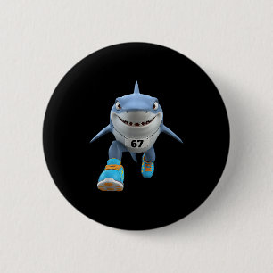 Funny Kids 67 Meme Tralalero Tralala Runner Italia Button