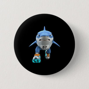 Funny Kids 67 Meme Tralalero Tralala Runner Italia Button