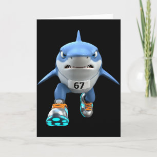 Funny Kids 67 Meme Tralalero Tralala Runner Italia Card