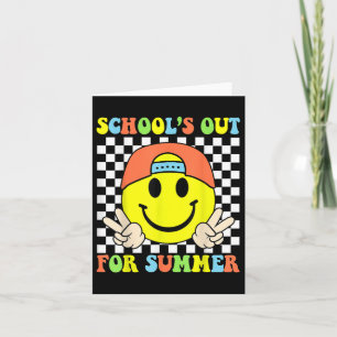 Funny Kids Boys Last Day Of School Schools Out For Card