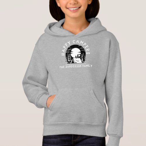 Funny Kids Camping Hiking Family Camp Trip Hoodie