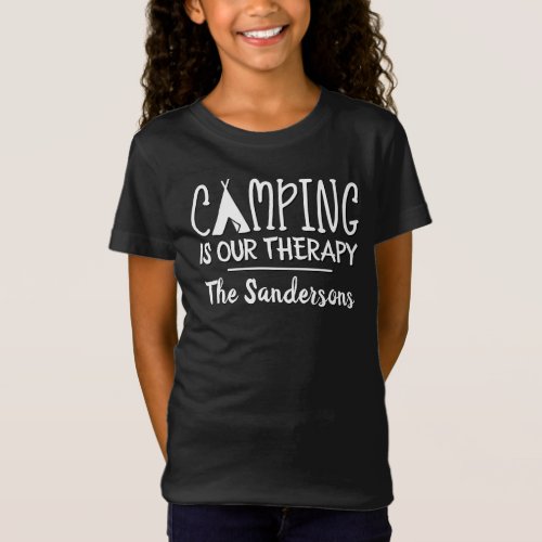 Funny Kids Camping Hiking Family Camp Trip T_Shirt