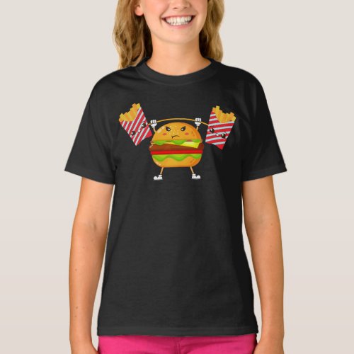Funny Kids Cheeseburger T_Shirt